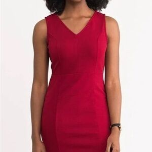 Elegant Red Sleeveless Dress